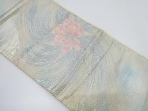 アンティーク　花模様織り出し袋帯（材料）